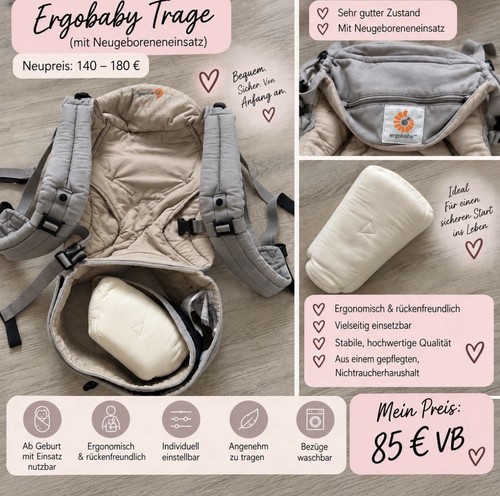 Ergobaby babytrage inkl - babytrage,